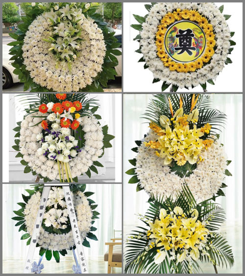 广东湛江市吴川市塘㙍镇龙安村花圈速递